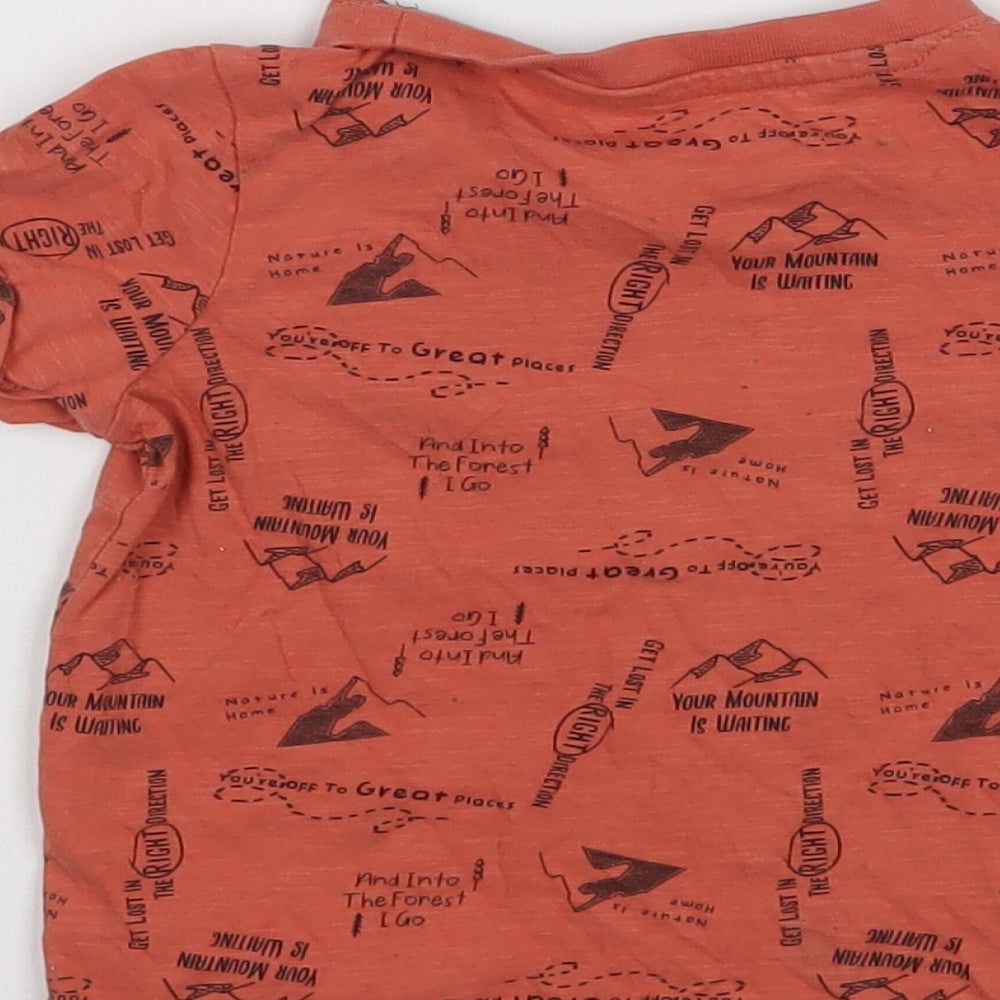 Nutmeg Baby Orange   Basic T-Shirt Size 12-18 Months