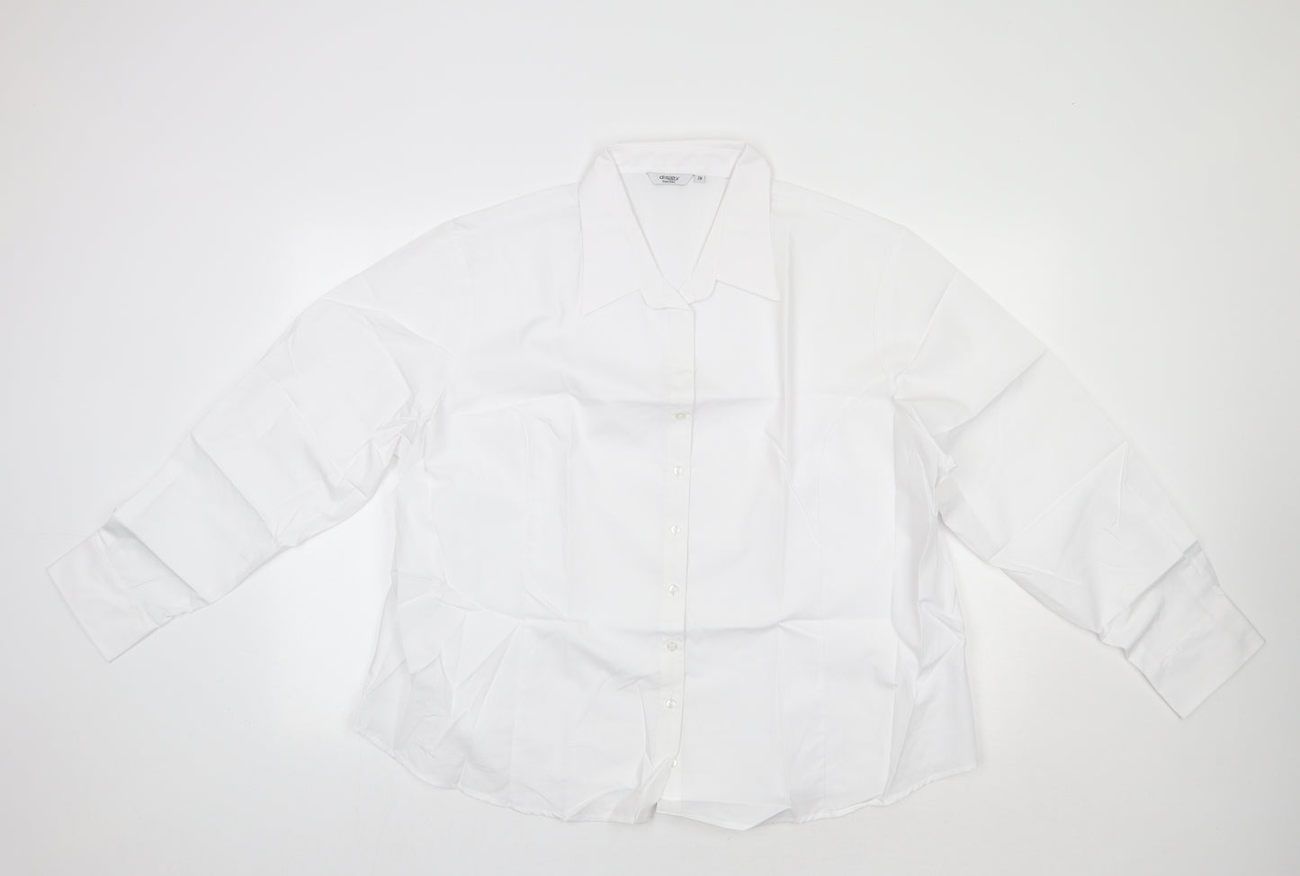 Disley Womens White   Basic Button-Up Size 28