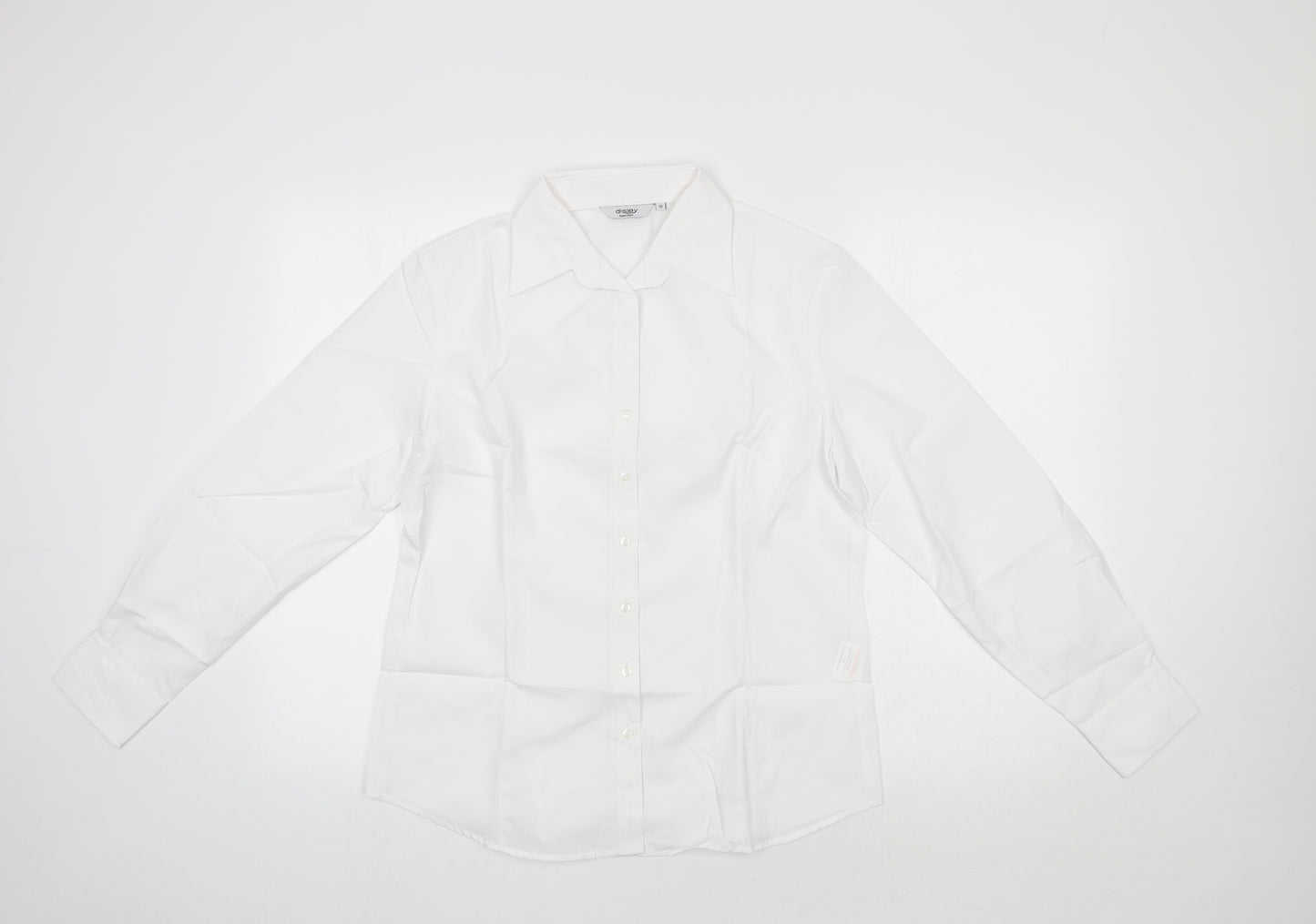 Disley Womens White   Basic Button-Up Size 12