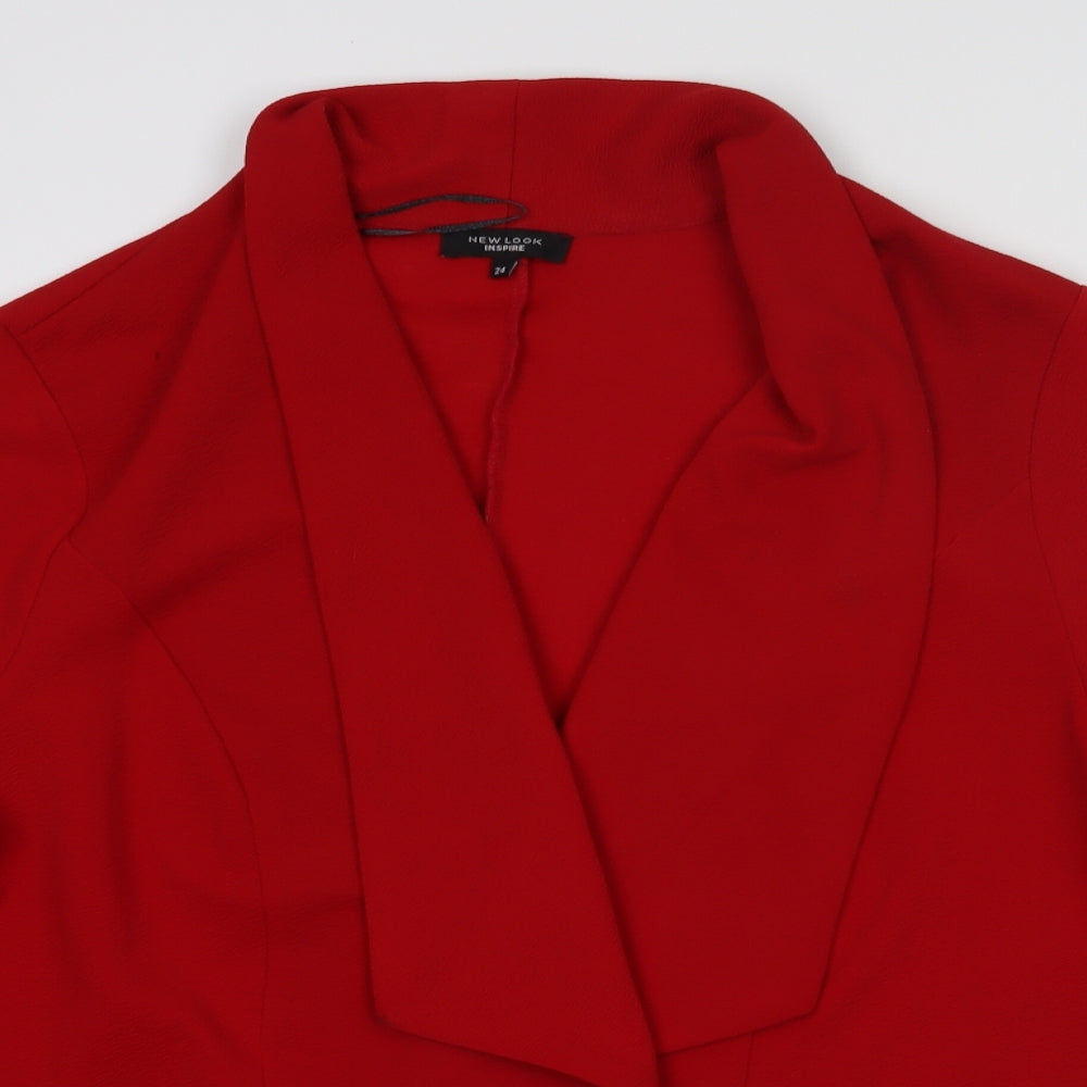 New Look Womens Red   Jacket Blazer Size 24