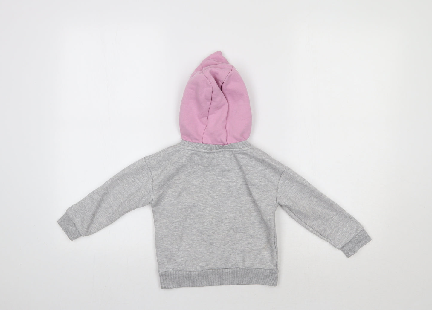Primark Girls Grey   Pullover Hoodie Size 3-4 Years  - Space Jam