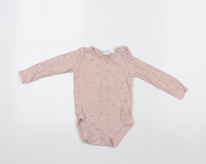 Disney Baby Baby Pink Floral Romper One-Piece Size 12-18 Months