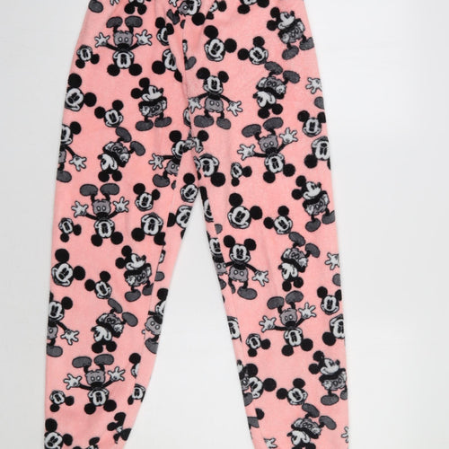 Primark Womens Pink Geometric   Pyjama Pants Size S  - Mickey Mouse