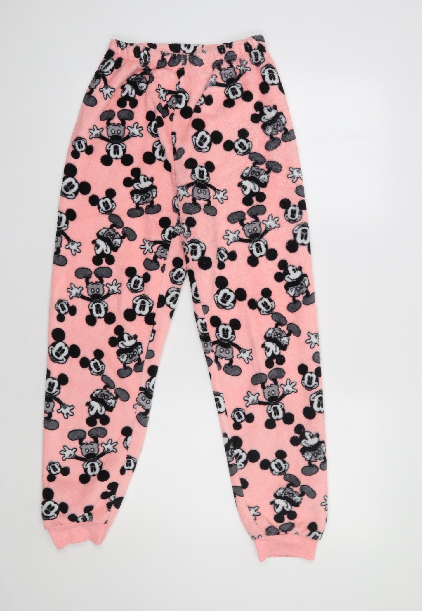 Primark Womens Pink Geometric   Pyjama Pants Size S  - Mickey Mouse
