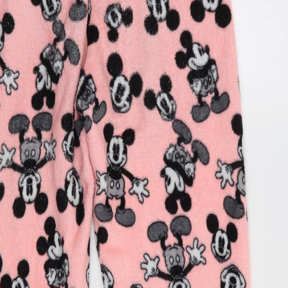 Primark Womens Pink Geometric   Pyjama Pants Size S  - Mickey Mouse