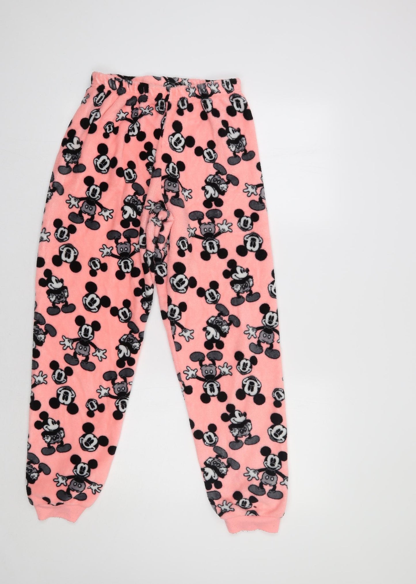 Primark Womens Pink Geometric   Pyjama Pants Size M  - Mickey Mouse