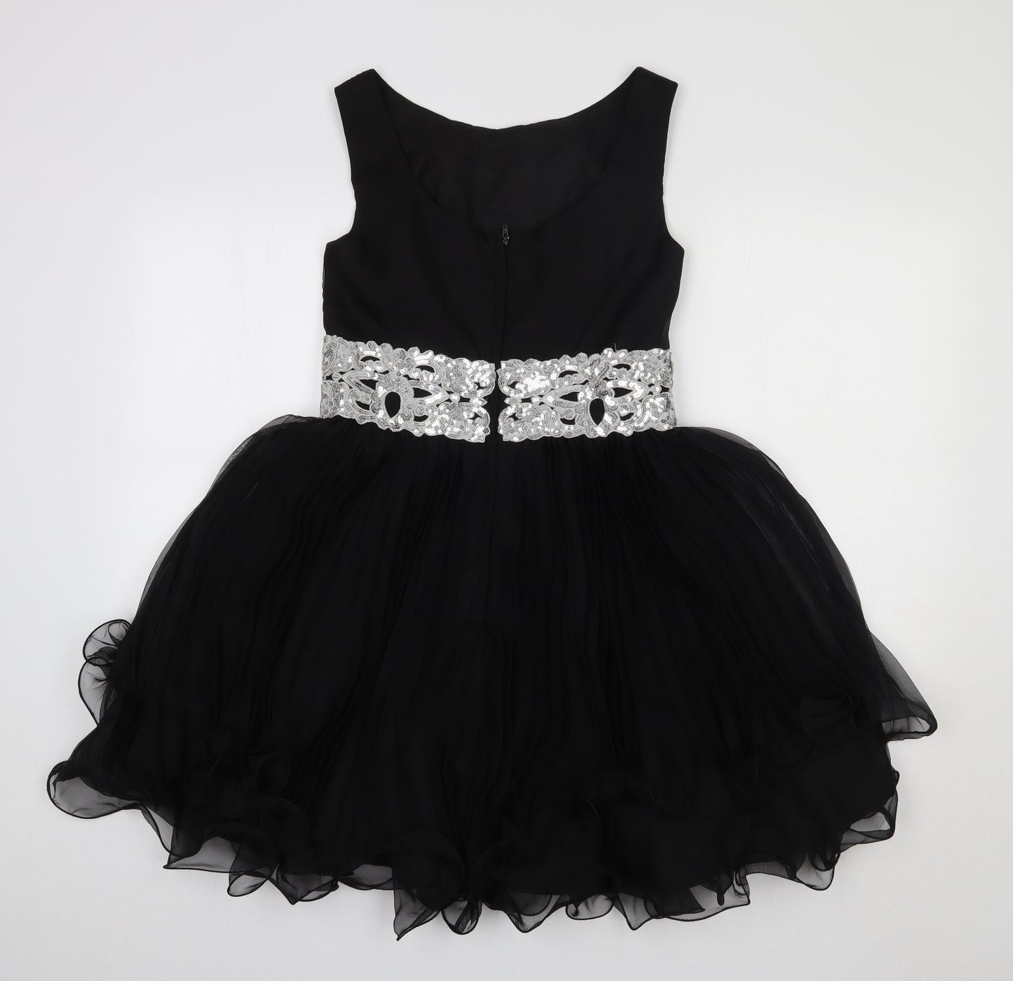 Forever Unique Womens Black   Fit & Flare  Size 10