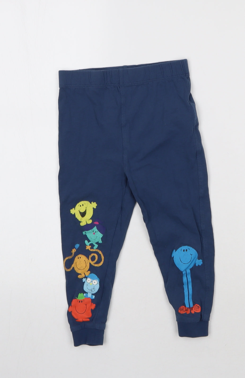 M&S Girls Blue   Jogger Trousers Size 2-3 Years