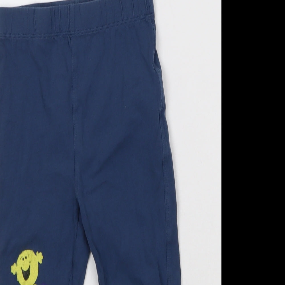 M&S Girls Blue   Jogger Trousers Size 2-3 Years