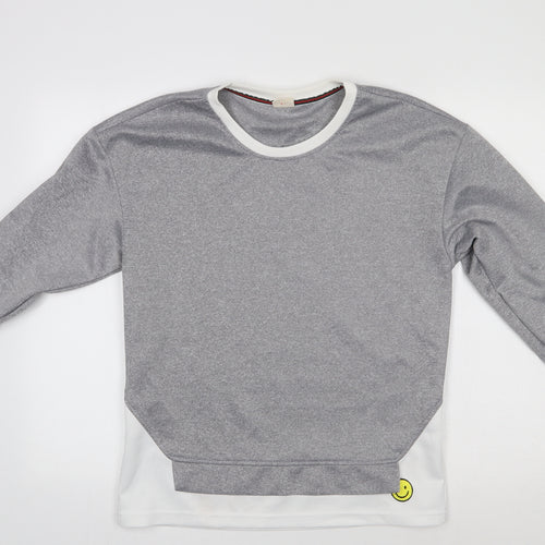 Preworn Womens Grey   Pullover Sweatshirt Size L