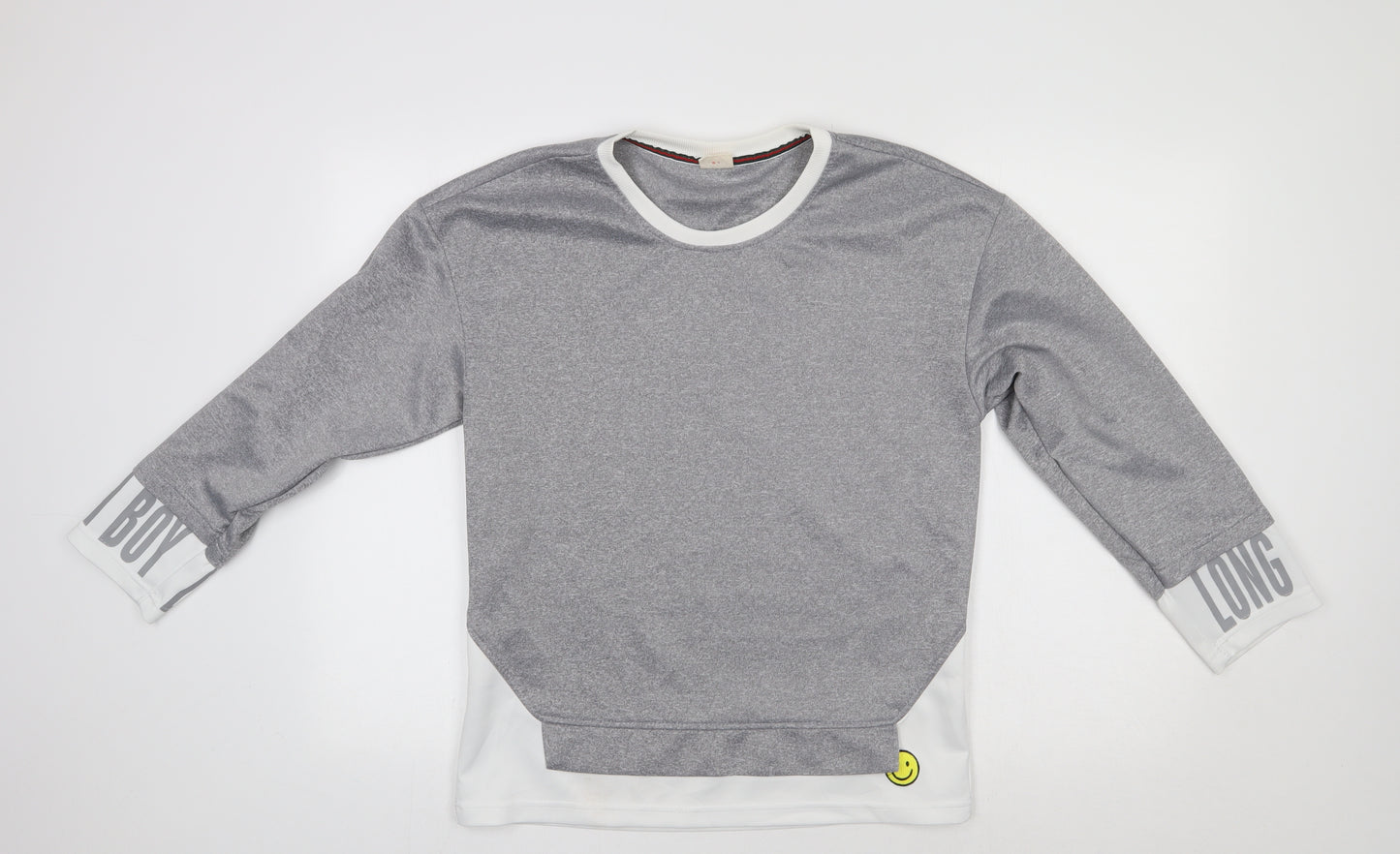Preworn Womens Grey   Pullover Sweatshirt Size L