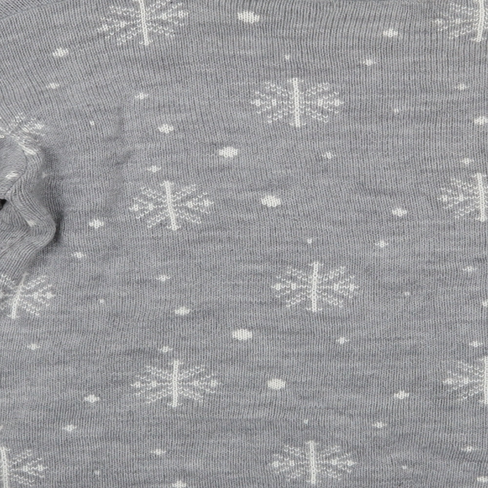 Harmony Collection Womens Grey   Pullover Jumper Size L  - Snowman