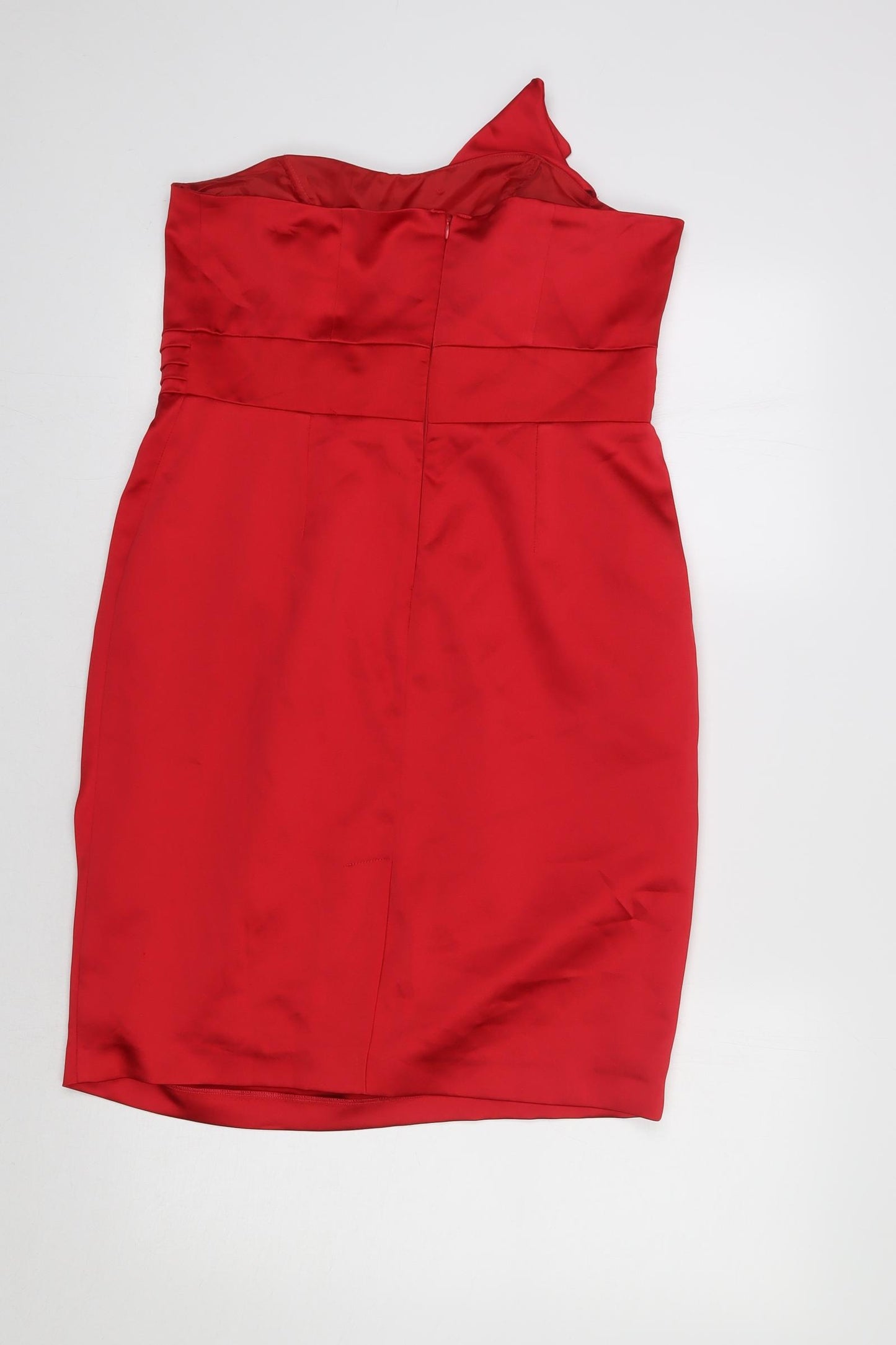 George Womens Red  Satin Bodycon  Size 14