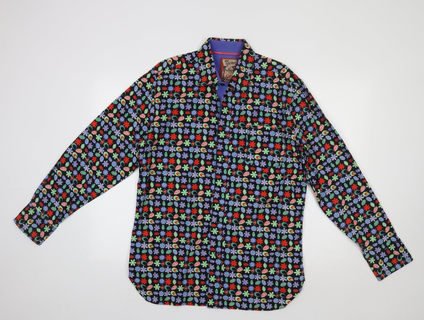 Joe Browns Mens Multicoloured Floral Cotton  Button-Up Size L Collared