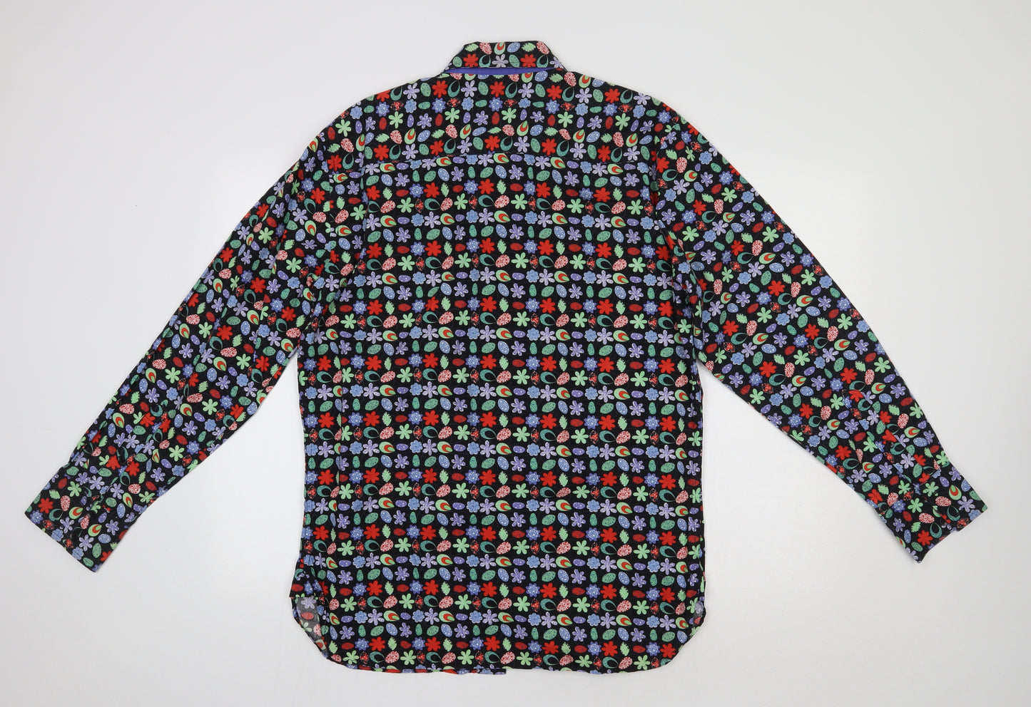 Joe Browns Mens Multicoloured Floral Cotton  Button-Up Size L Collared