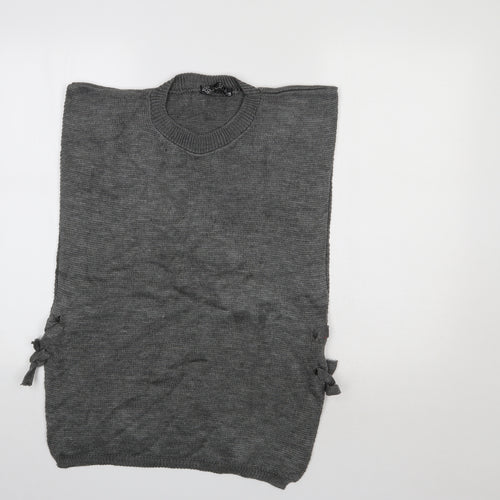 PINK Womens Grey   Pullover Jumper Size S