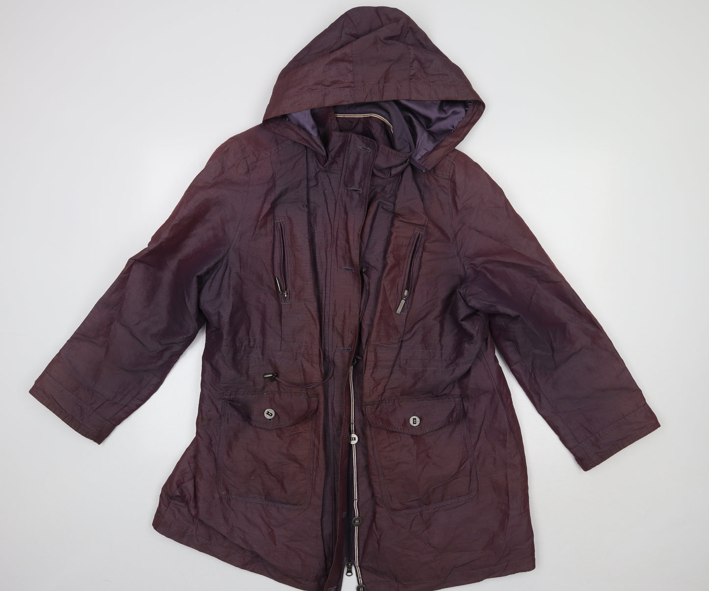 Per Una Womens Purple   Windbreaker Jacket Size 20