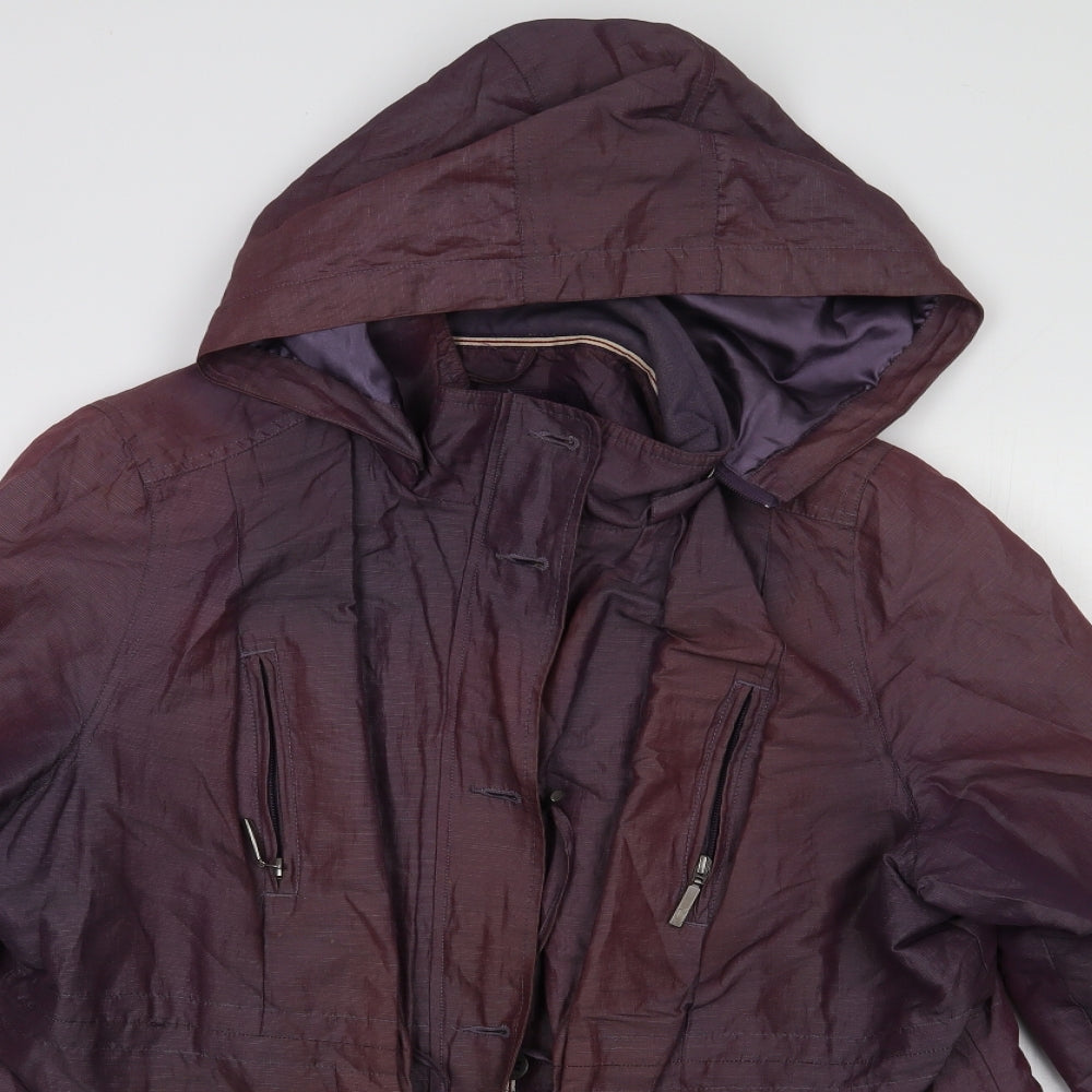 Per Una Womens Purple   Windbreaker Jacket Size 20