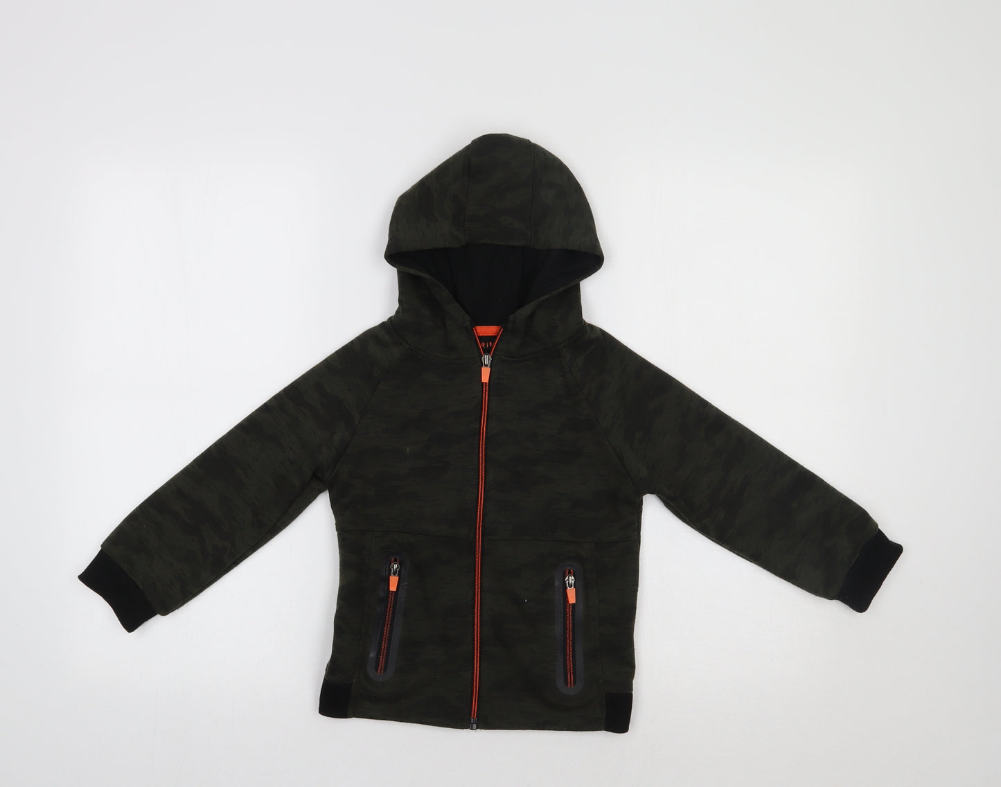 Primark Boys Green   Full Zip Hoodie Size 6-7 Years
