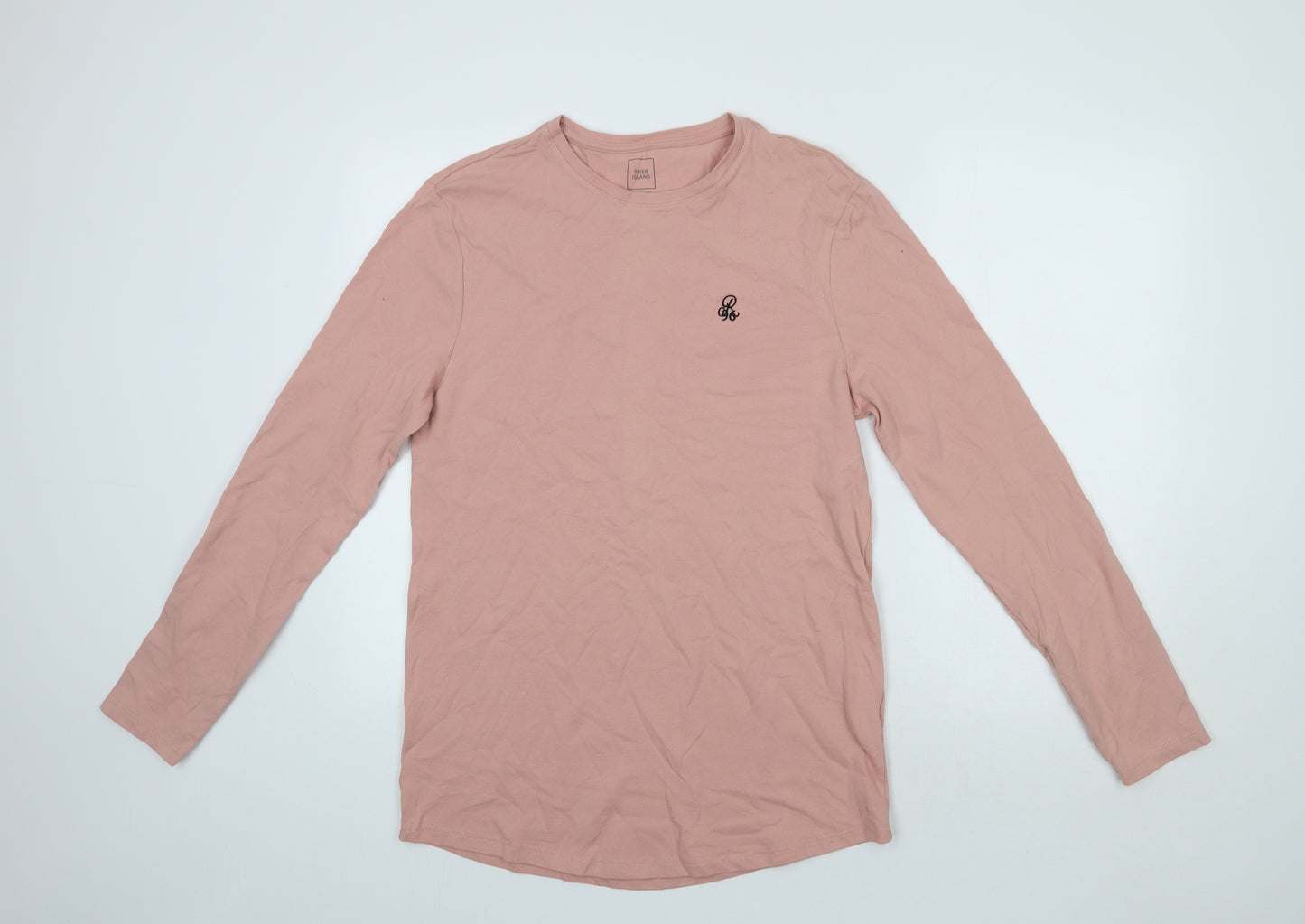 River Island Mens Pink    T-Shirt Size L