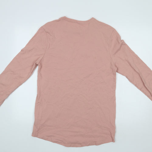 River Island Mens Pink    T-Shirt Size L