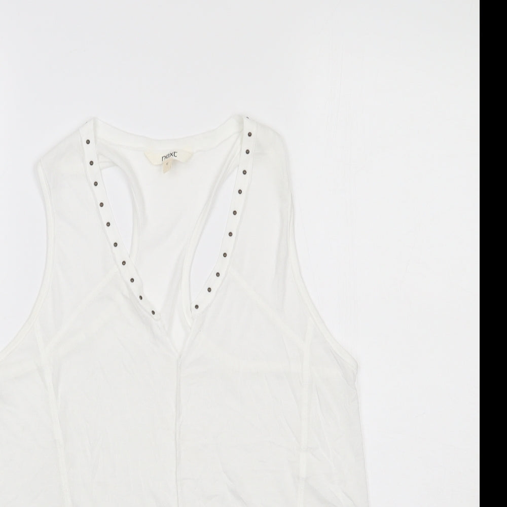 NEXT Womens White   Basic Tank Size 12