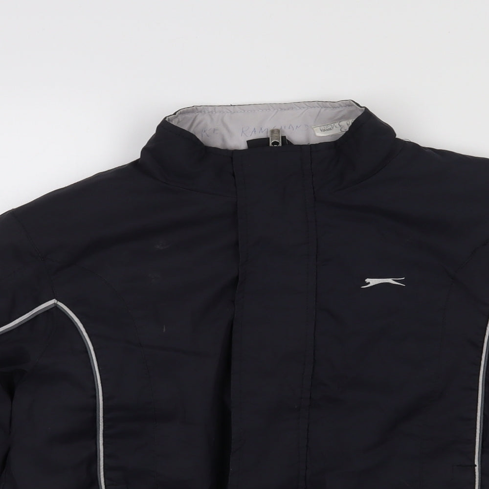 Slazenger Boys Black   Windbreaker Jacket Size 13 Years