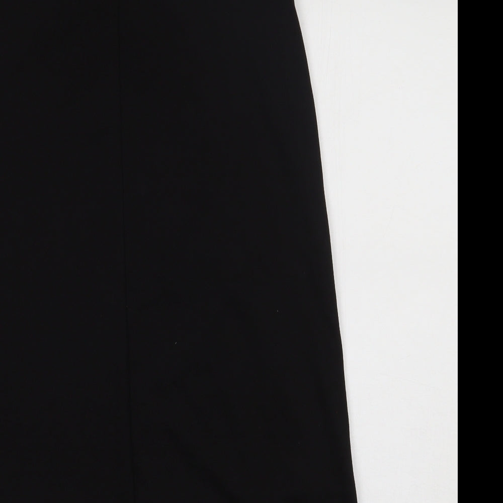 Peacocs Womens Black Striped  A-Line  Size 14