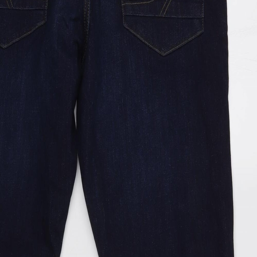 Kangaroo Poo Mens Blue   Straight Jeans Size 36 L30 in