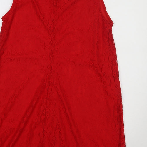 Primark Womens Red Floral  A-Line  Size 16