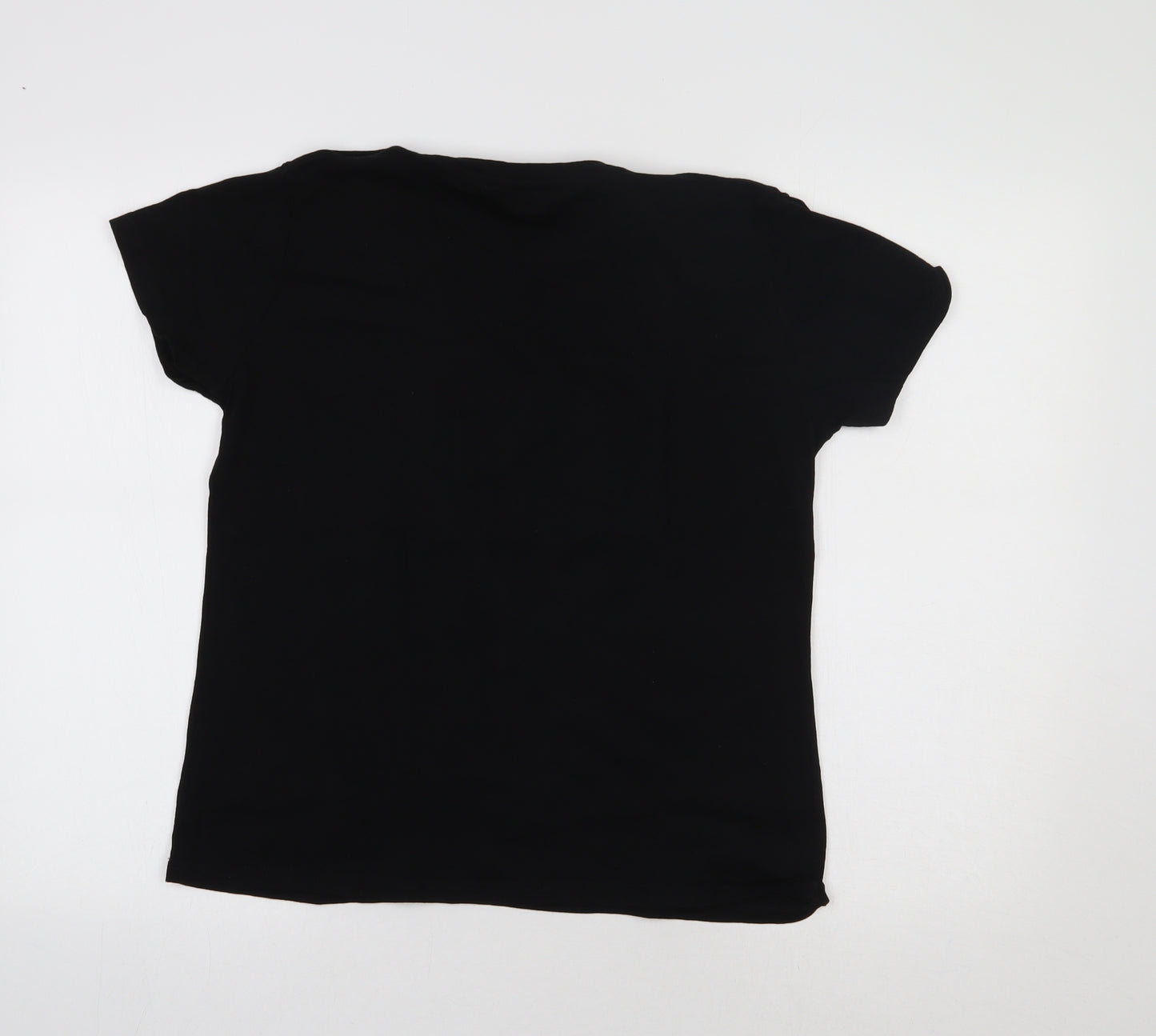 SheIn Womens Black   Basic T-Shirt Size L  - Heart