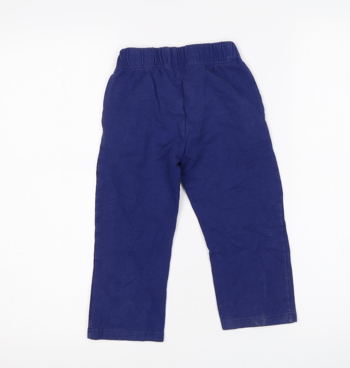 Preworn Boys Blue   Sweatpants Trousers Size 2-3 Years - George Pig
