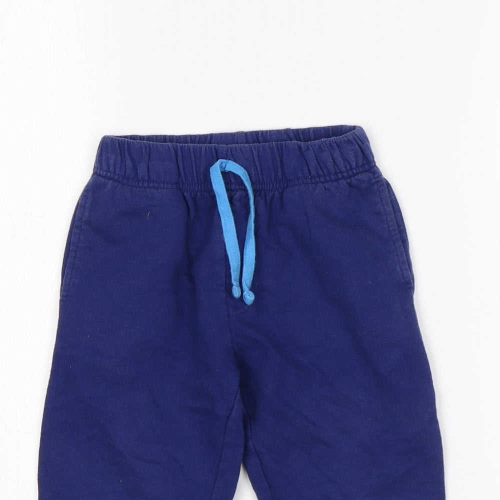 Preworn Boys Blue   Sweatpants Trousers Size 2-3 Years - George Pig