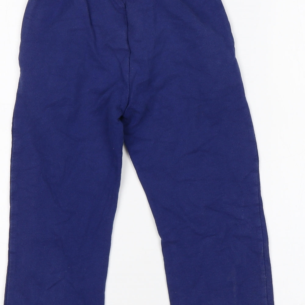 Preworn Boys Blue   Sweatpants Trousers Size 2-3 Years - George Pig