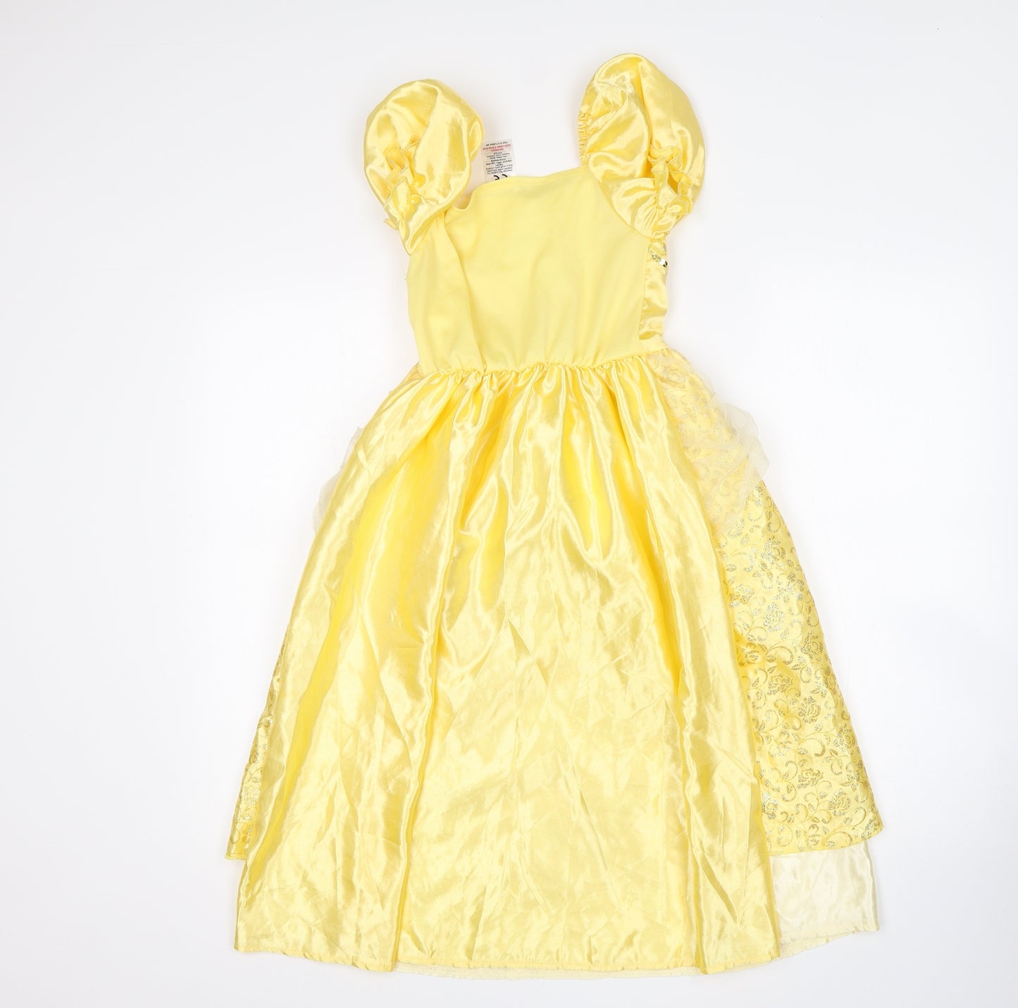 Preworn Girls Gold   Fit & Flare  Size 6 Years  - Belle (Beauty & the Beast)