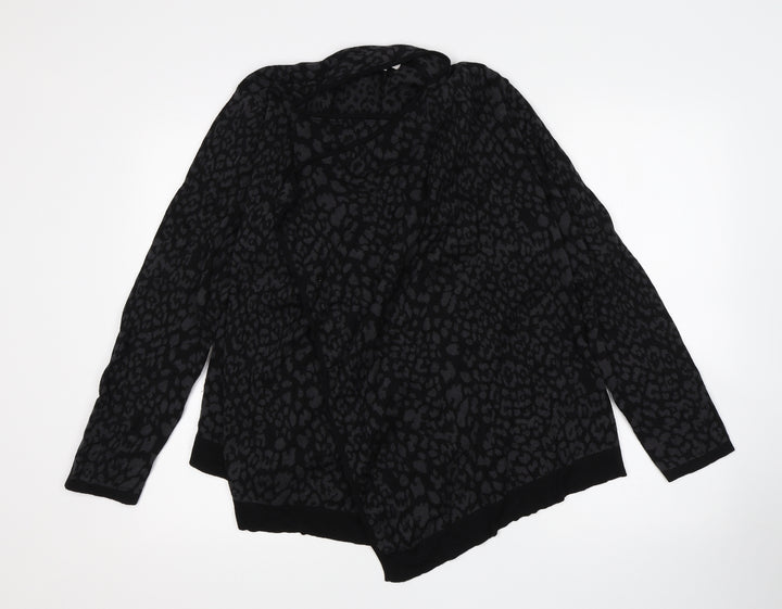 CC Womens Multicoloured Animal Print Cardigan Jumper Size L