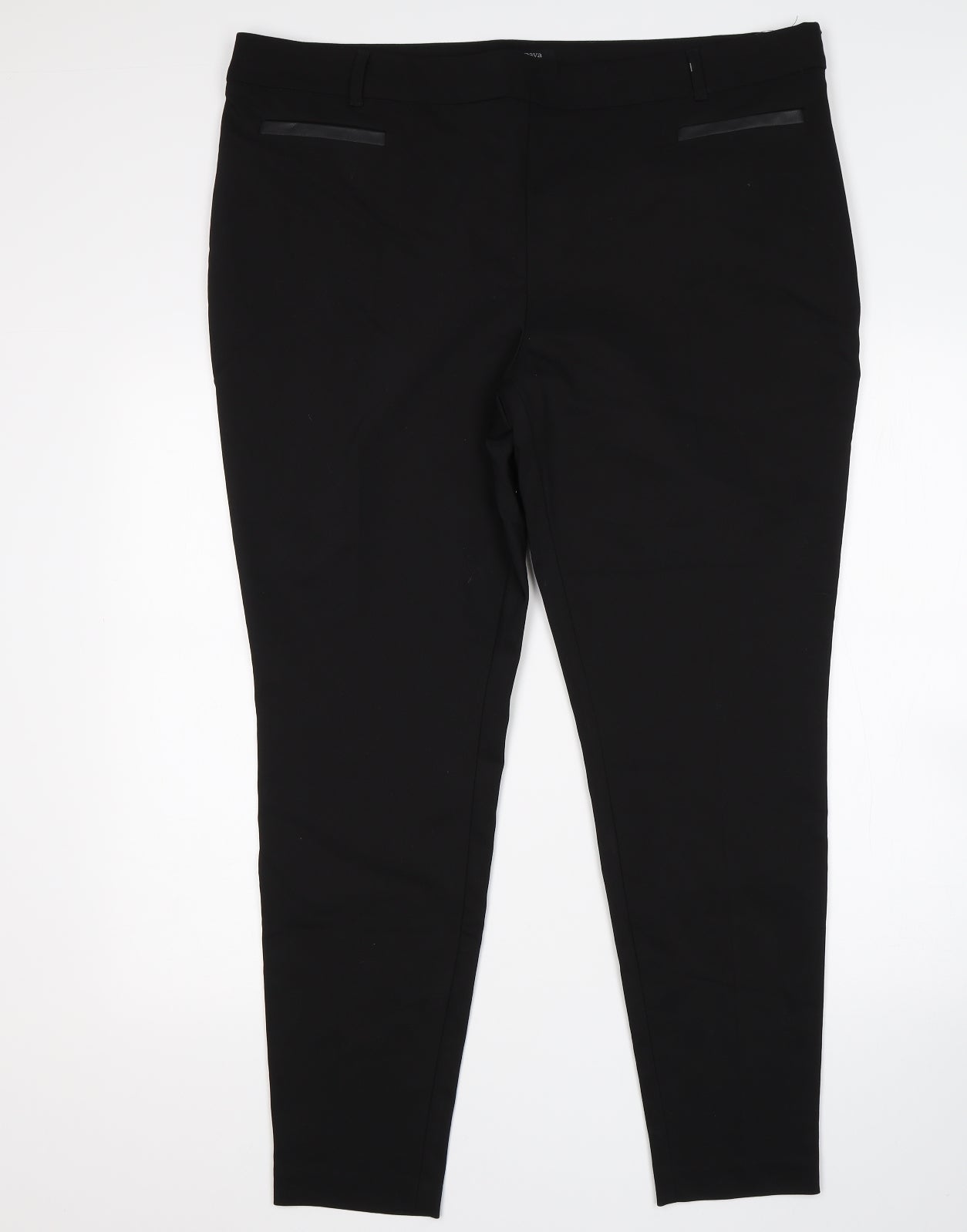 Papaya Womens Black   Trousers  Size 20 L29 in