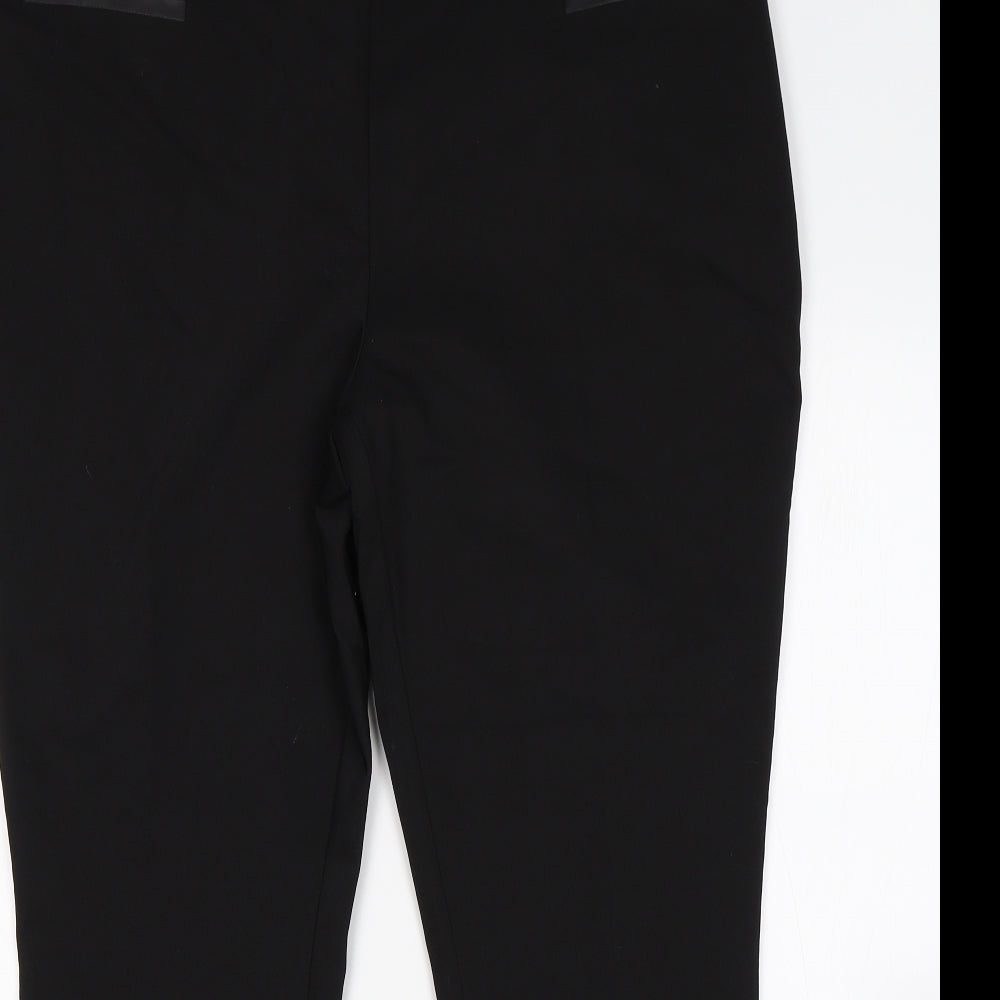 Papaya Womens Black   Trousers  Size 20 L29 in