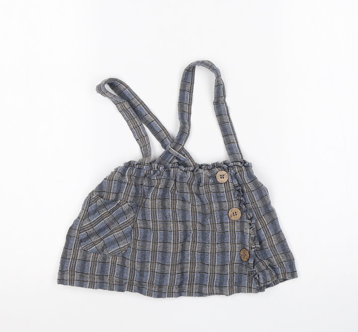 NEXT Girls Multicoloured Check Skater Skirt Size 9-12 Months