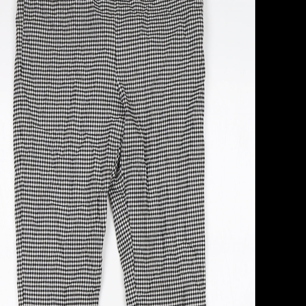 Zara Womens Multicoloured Check  Capri Leggings Size 2XL L28 in