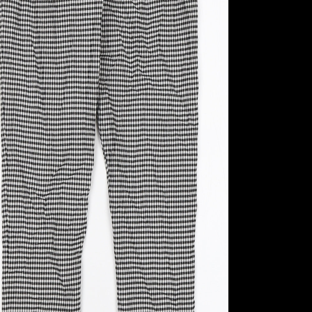 Zara Womens Multicoloured Check  Capri Leggings Size 2XL L28 in