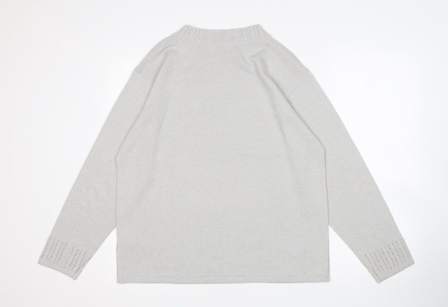 Bonmarché Womens Silver   Pullover Jumper Size L