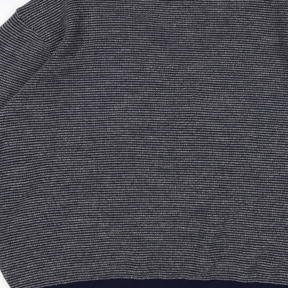 M&S Mens Multicoloured Striped  Pullover Jumper Size L