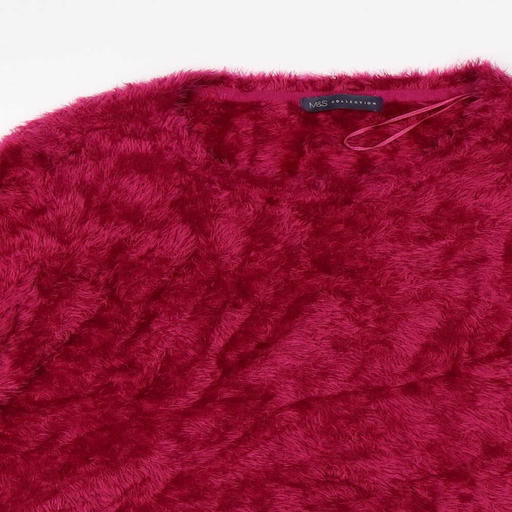 M&S Womens Pink   Pullover Jumper Size 20