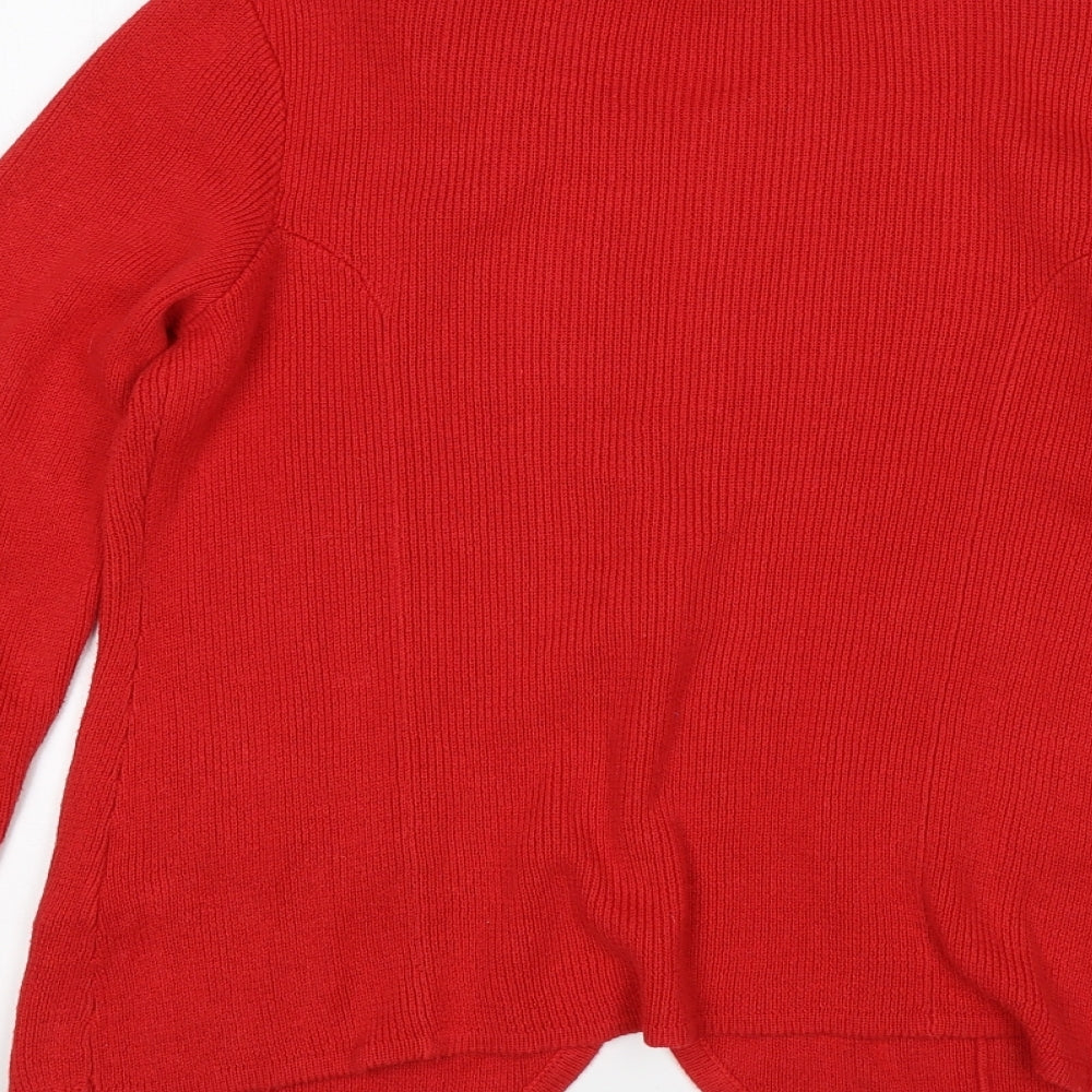 bpc Womens Red   Cardigan Jumper Size 10