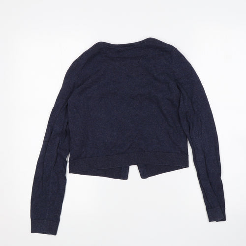 H&M Girls Blue   Cardigan Jumper Size 9-10 Years