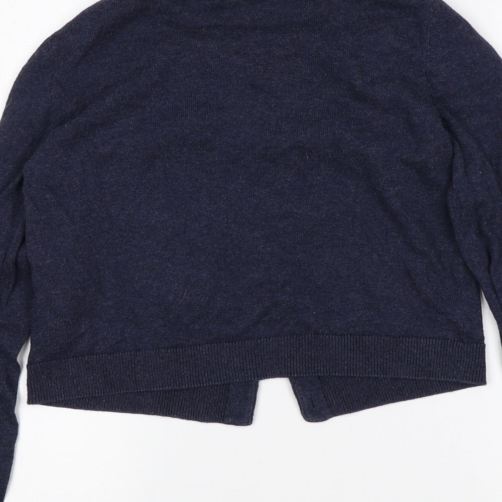 H&M Girls Blue   Cardigan Jumper Size 9-10 Years