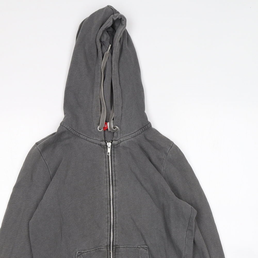 H&M Womens Grey   Full Zip Hoodie Size 12