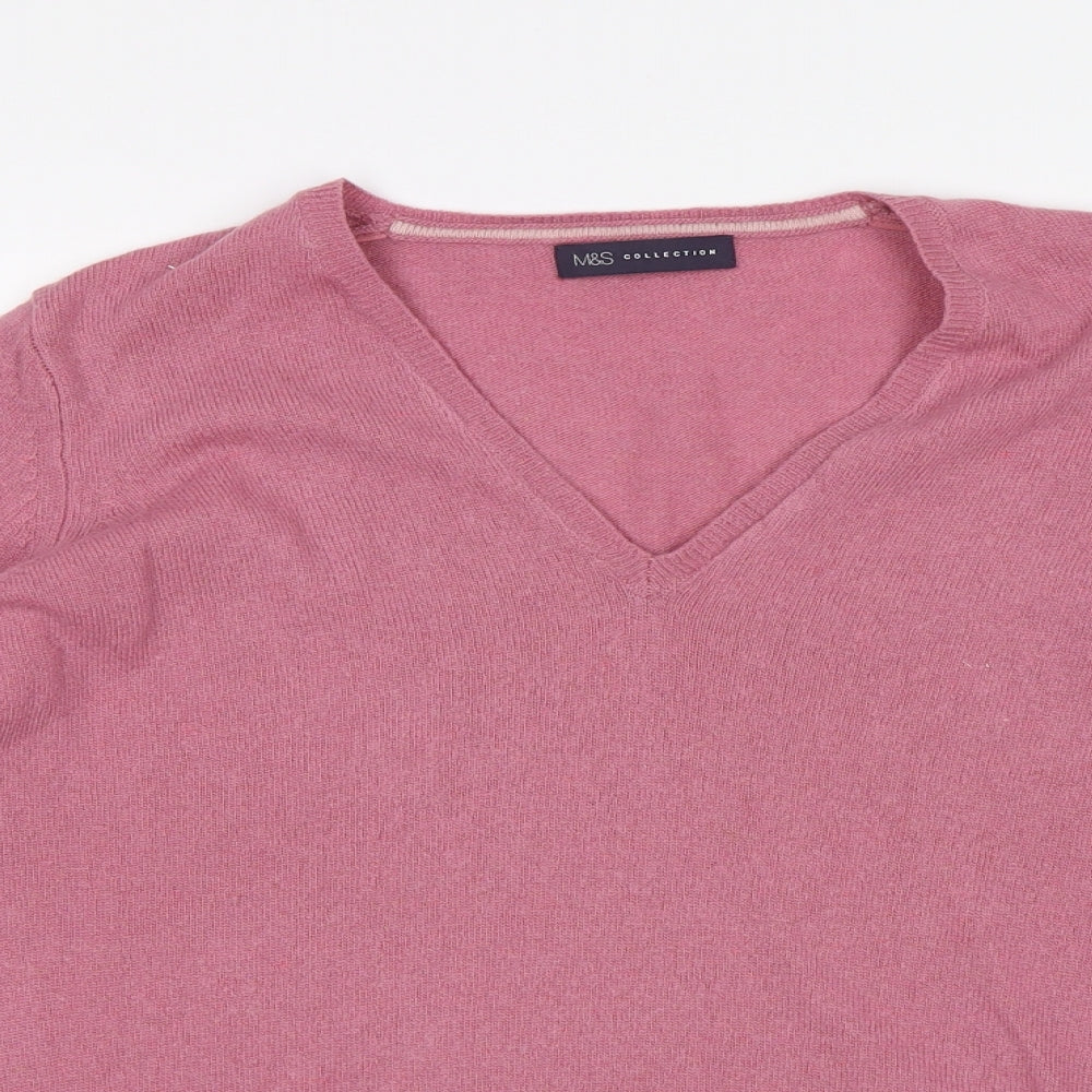 M&S Womens Pink   Pullover Jumper Size 18