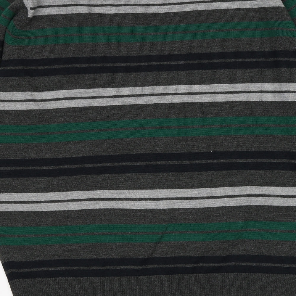 Cedar Wood State Mens Multicoloured Striped  Pullover Jumper Size XL